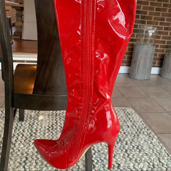 Sexy GNO Red Boots 👠 - Picture 3 of 4